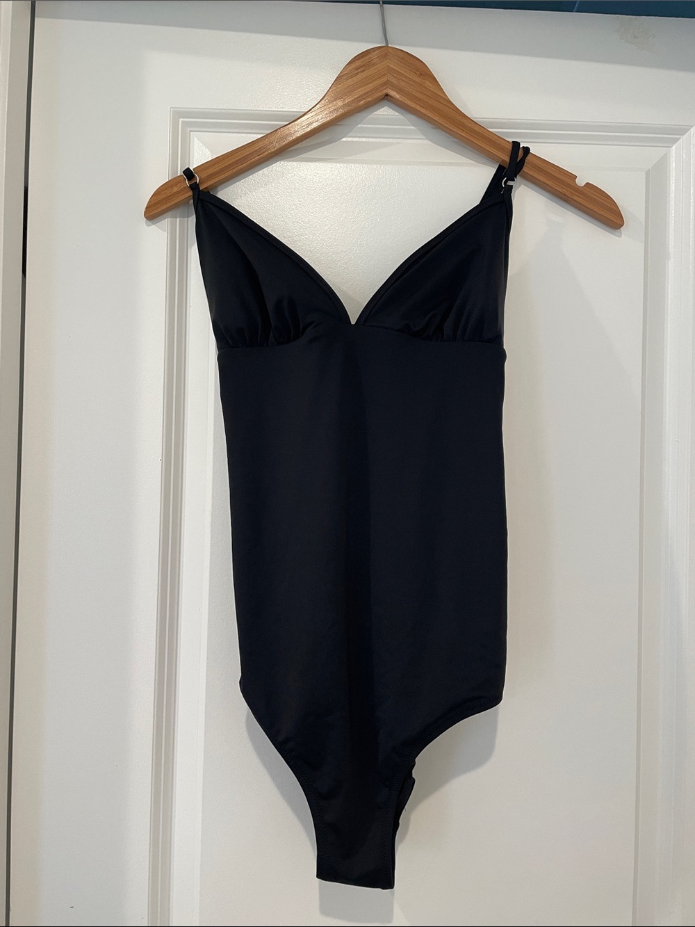 Athleta Classic Black One-Piece Swimsuit size large